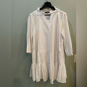 Tommy Hilfiger White Eyelet Dress